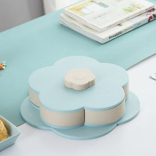 Load image into Gallery viewer, Petal-Shape Rotating Snack Box Candy Tray Food