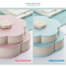 Load image into Gallery viewer, Petal-Shape Rotating Snack Box Candy Tray Food