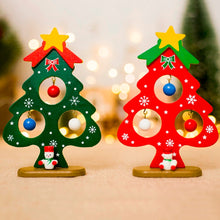 Load image into Gallery viewer, Christmas Tree Small Ornament Mini Painted Christmas Tree