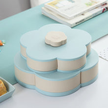 Load image into Gallery viewer, Petal-Shape Rotating Snack Box Candy Tray Food