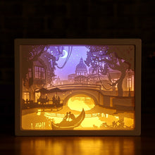 Load image into Gallery viewer, 3D Paper Carving Night Lights LED Table Lamp Bedroom Bedside Night Lights Christmas Halloween Carved Decor Lamp Birthday Gifts
