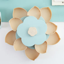 Load image into Gallery viewer, Petal-Shape Rotating Snack Box Candy Tray Food