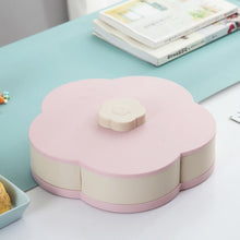 Load image into Gallery viewer, Petal-Shape Rotating Snack Box Candy Tray Food
