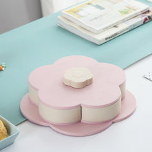 Load image into Gallery viewer, Petal-Shape Rotating Snack Box Candy Tray Food