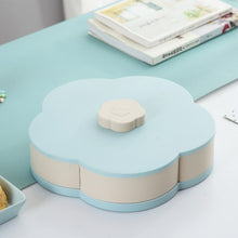 Load image into Gallery viewer, Petal-Shape Rotating Snack Box Candy Tray Food